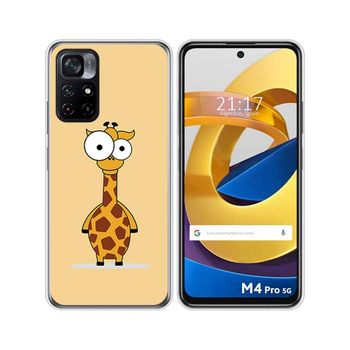 Funda Silicona Xiaomi Poco M4 Pro 5g Diseño Jirafa