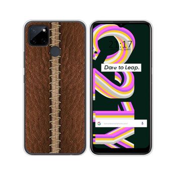 Funda Silicona Realme C21y / C25y Diseño Cuero 01