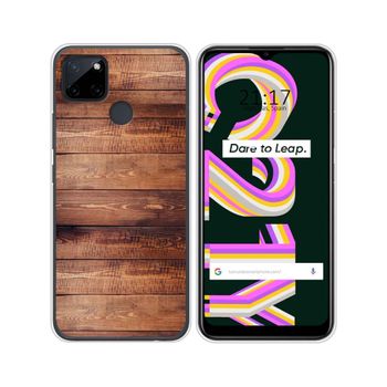 Funda Silicona Realme C21y / C25y Diseño Madera 02