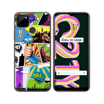 Funda Silicona Realme C21y / C25y Diseño Comic