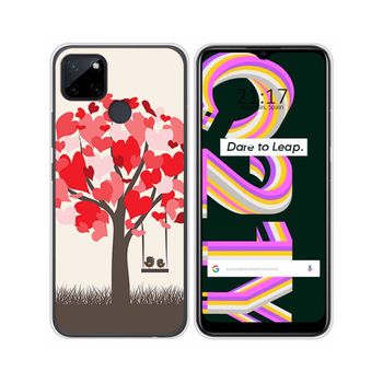 Funda Silicona Realme C21y / C25y Diseño Pajaritos