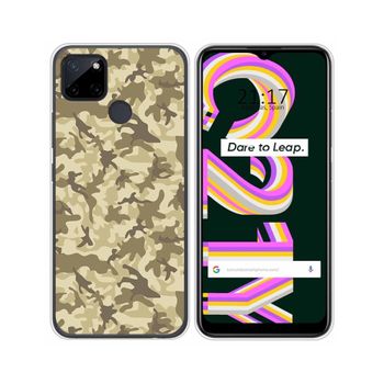 Funda Silicona Realme C21y / C25y Diseño Sand Camuflaje