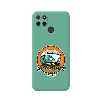 Funda Silicona Líquida Verde Realme C21y / C25y Diseño Adventure Time