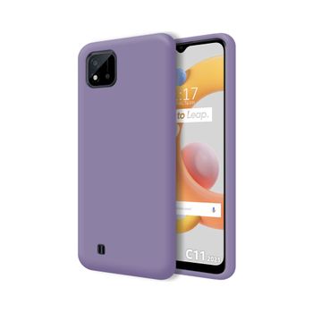 Funda Silicona Líquida Ultra Suave Realme C11 2021 Color Morada