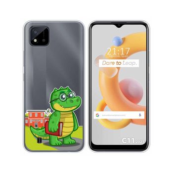 Funda Silicona Transparente Realme C11 2021 Diseño Coco