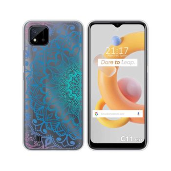 Funda Silicona Transparente Realme C11 2021 Diseño Mandala