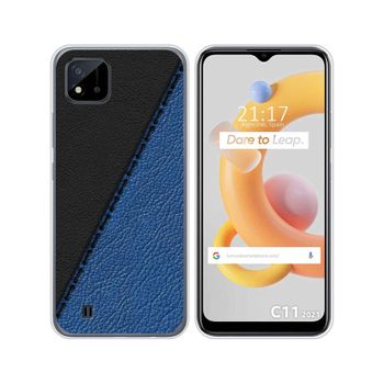 Funda Silicona Realme C11 2021 Diseño Cuero 02