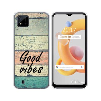 Funda Silicona Realme C11 2021 Diseño Madera 01