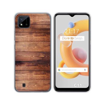 Funda Silicona Realme C11 2021 Diseño Madera 02