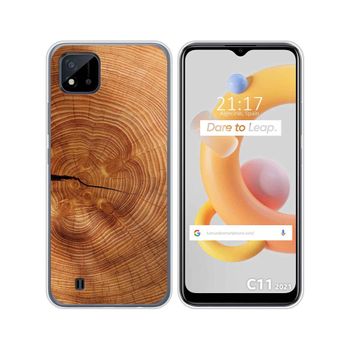 Funda Silicona Realme C11 2021 Diseño Madera 04