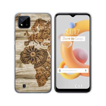 Funda Silicona Realme C11 2021 Diseño Madera 07