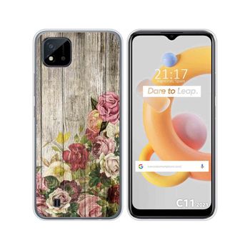 Funda Silicona Realme C11 2021 Diseño Madera 08