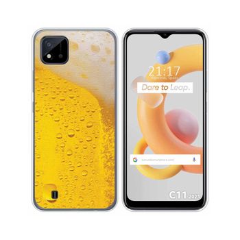 Funda Silicona Realme C11 2021 Diseño Cerveza