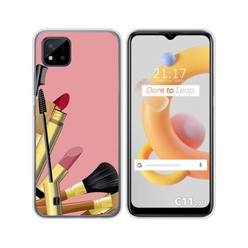 Funda Silicona Realme C11 2021 Diseño Brochas