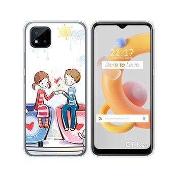 Funda Silicona Realme C11 2021 Diseño Café