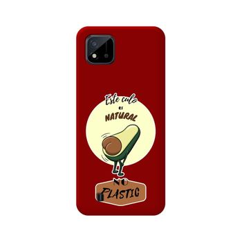 Funda Silicona Líquida Roja Realme C11 2021 Diseño Culo Natural