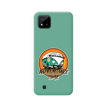 Funda Silicona Líquida Verde Realme C11 2021 Diseño Adventure Time