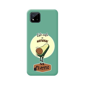 Funda Silicona Líquida Verde Realme C11 2021 Diseño Culo Natural