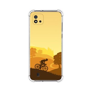 Funda Silicona Antigolpes Realme C11 2021 Diseño Ciclista