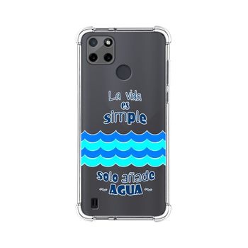 Funda Silicona Antigolpes Realme C21y / C25y Diseño Agua