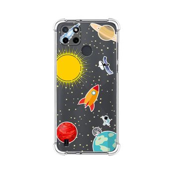 Funda Silicona Antigolpes Realme C21y / C25y Diseño Espacio