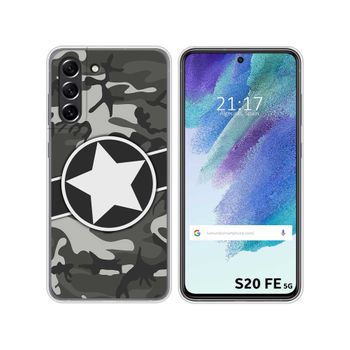Funda Silicona Samsung Galaxy S21 Fe 5g Diseño Camuflaje 02