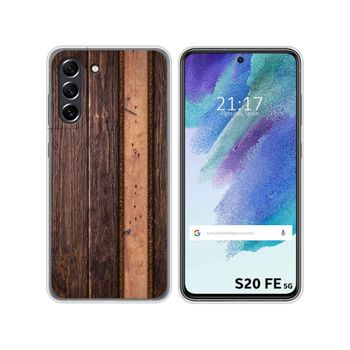 Funda Silicona Samsung Galaxy S21 Fe 5g Diseño Madera 05