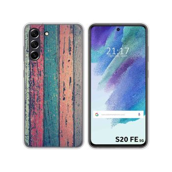 Funda Silicona Samsung Galaxy S21 Fe 5g Diseño Madera 10