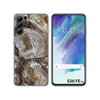 Funda Silicona Samsung Galaxy S21 Fe 5g Diseño Mármol 14