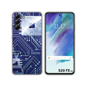 Funda Silicona Samsung Galaxy S21 Fe 5g Diseño Circuito