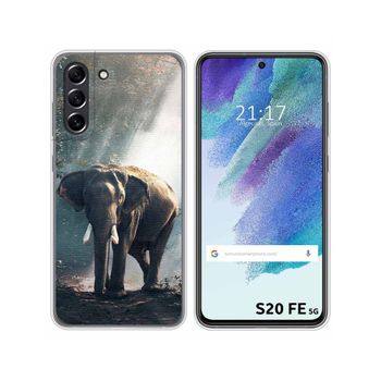 Funda Silicona Samsung Galaxy S21 Fe 5g Diseño Elefante
