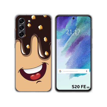 Funda Silicona Samsung Galaxy S21 Fe 5g Diseño Helado Chocolate