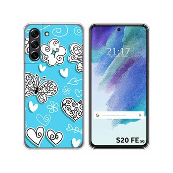 Funda Silicona Samsung Galaxy S21 Fe 5g Diseño Mariposas