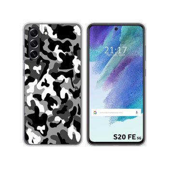 Funda Silicona Samsung Galaxy S21 Fe 5g Diseño Snow Camuflaje