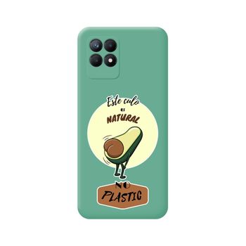 Funda Silicona Líquida Verde Realme 8i Diseño Culo Natural