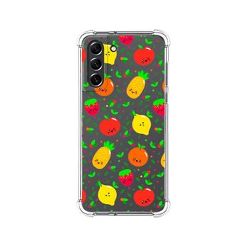 Funda Silicona Antigolpes Samsung Galaxy S21 Fe 5g Diseño Frutas 01