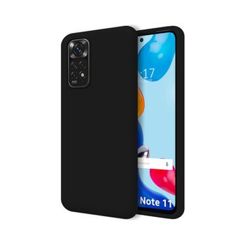 Funda Silicona Líquida Ultra Suave Para Xiaomi Redmi Note 11 / 11s Color Negra