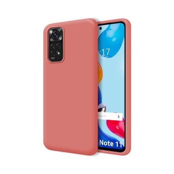 Funda Silicona Líquida Ultra Suave Para Xiaomi Redmi Note 11 / 11s Color Rosa