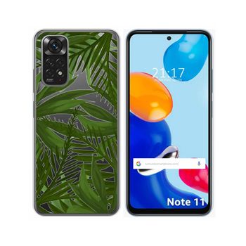 Funda Silicona Transparente Para Xiaomi Redmi Note 11 / 11s Diseño Jungla