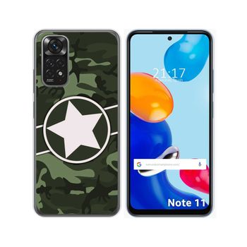 Funda Silicona Para Xiaomi Redmi Note 11 / 11s Diseño Camuflaje 01