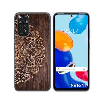 Funda Silicona Para Xiaomi Redmi Note 11 / 11s Diseño Madera 06