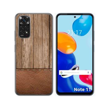 Funda Silicona Para Xiaomi Redmi Note 11 / 11s Diseño Madera 09