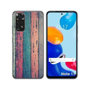 Funda Silicona Para Xiaomi Redmi Note 11 / 11s Diseño Madera 10