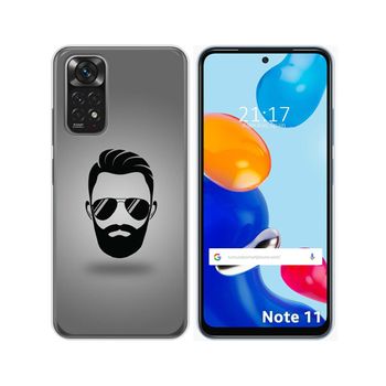 Funda Silicona Para Xiaomi Redmi Note 11 / 11s Diseño Barba