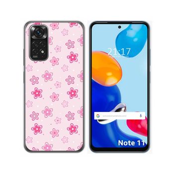 Funda Silicona Para Xiaomi Redmi Note 11 / 11s Diseño Flores