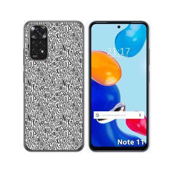 Funda Silicona Para Xiaomi Redmi Note 11 / 11s Diseño Letras