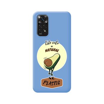 Funda Silicona Líquida Azul Para Xiaomi Redmi Note 11 / 11s Diseño Culo Natural