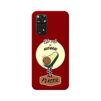 Funda Silicona Líquida Roja Para Xiaomi Redmi Note 11 / 11s Diseño Culo Natural