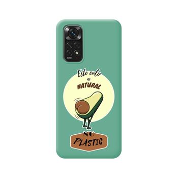 Funda Silicona Líquida Verde Para Xiaomi Redmi Note 11 / 11s Diseño Culo Natural