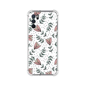 Funda Silicona Antigolpes Para Oppo A16 / A16s Diseño Flores 01